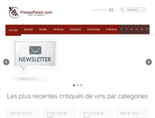 Tablet Screenshot of presseraisin.com